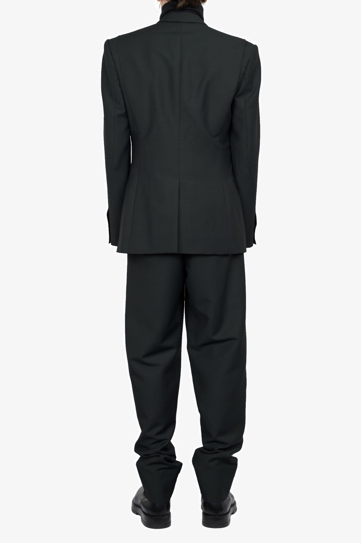 Wool Mohair Black Tailored Signature Jacket