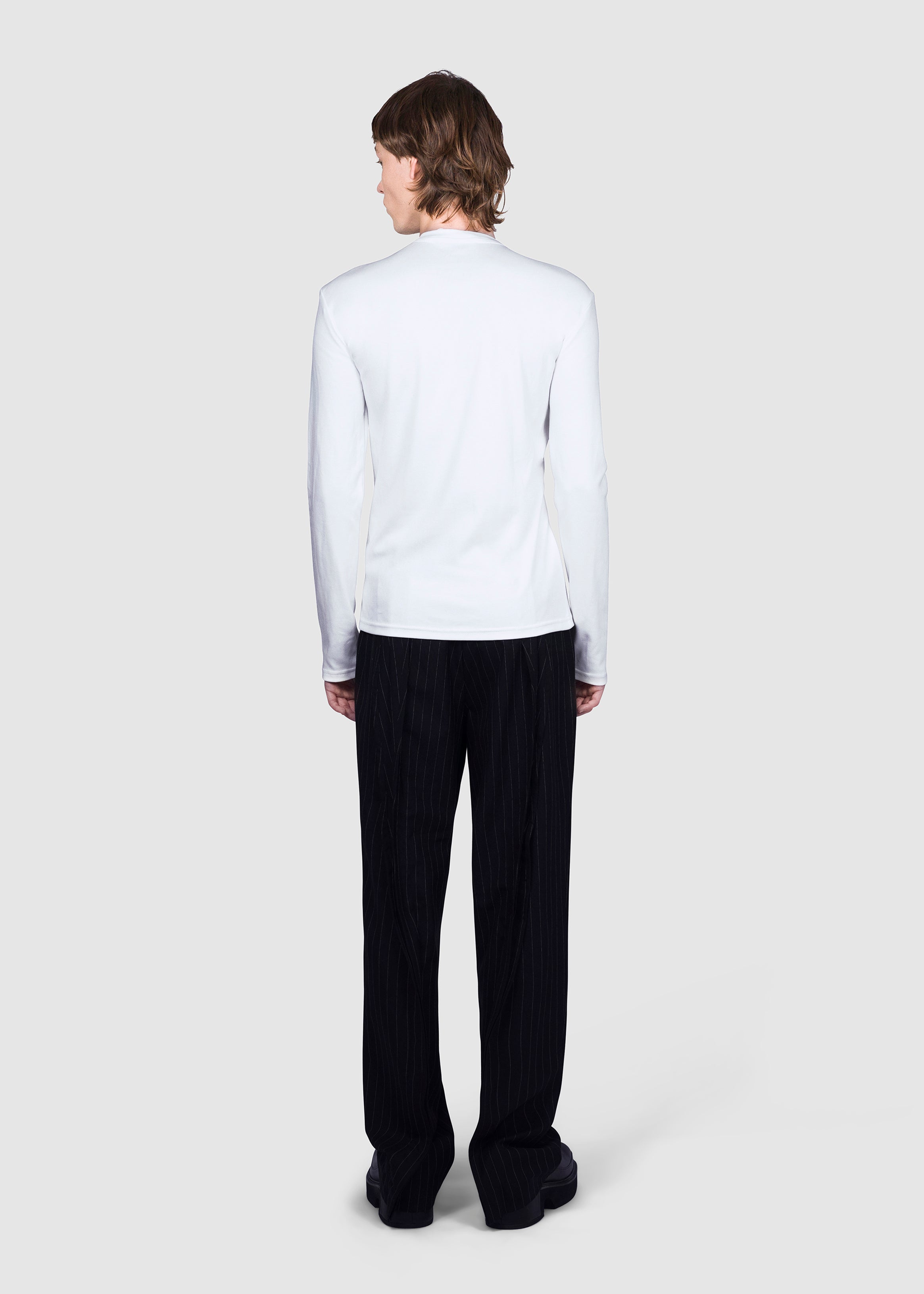 Long Sleeve Knot grosgrain T-shirt