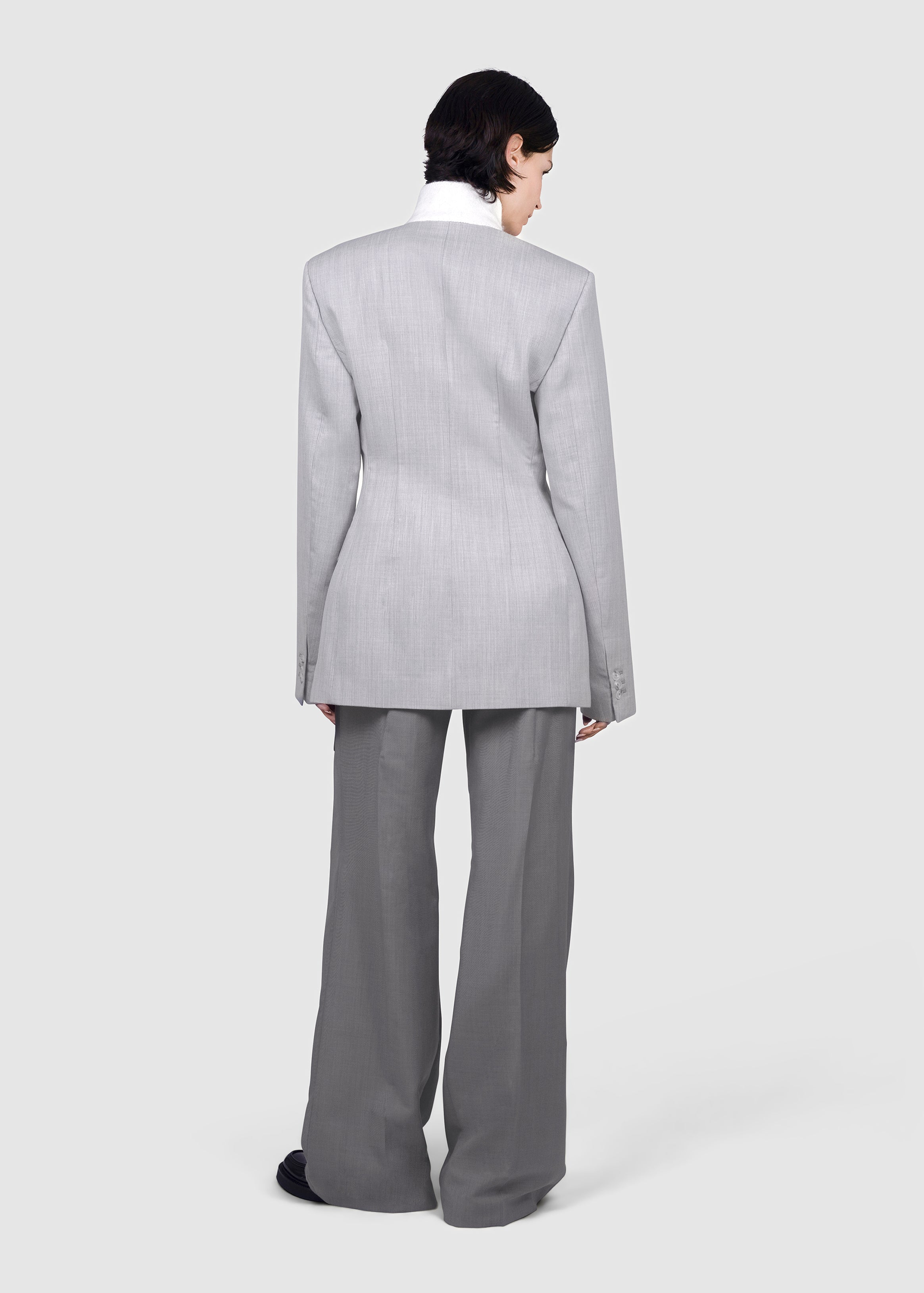 Steven Passaro Tailored Blazer double faced wool, detail view