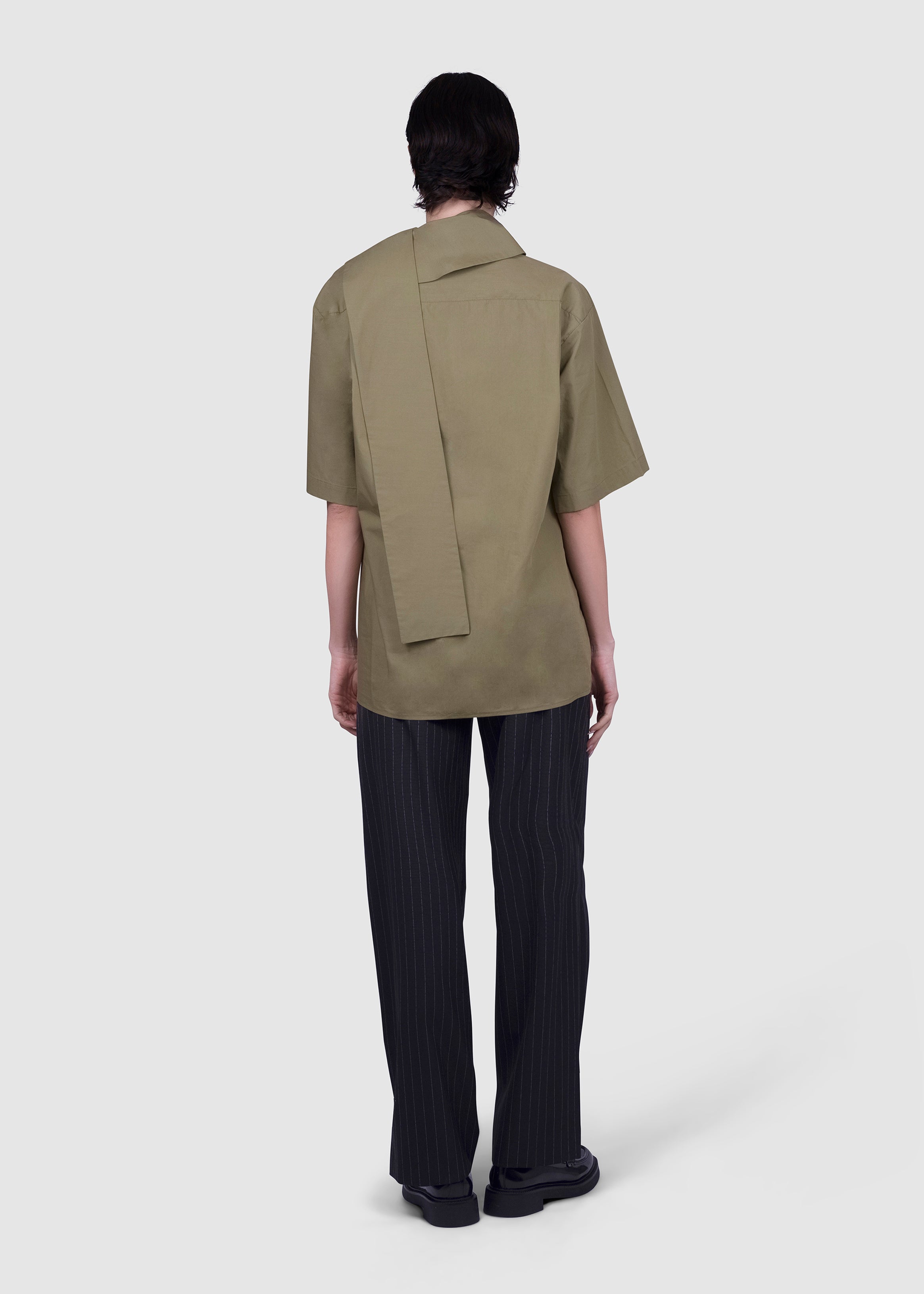 Steven Passaro Wrapped tailored collar shirt, detail view