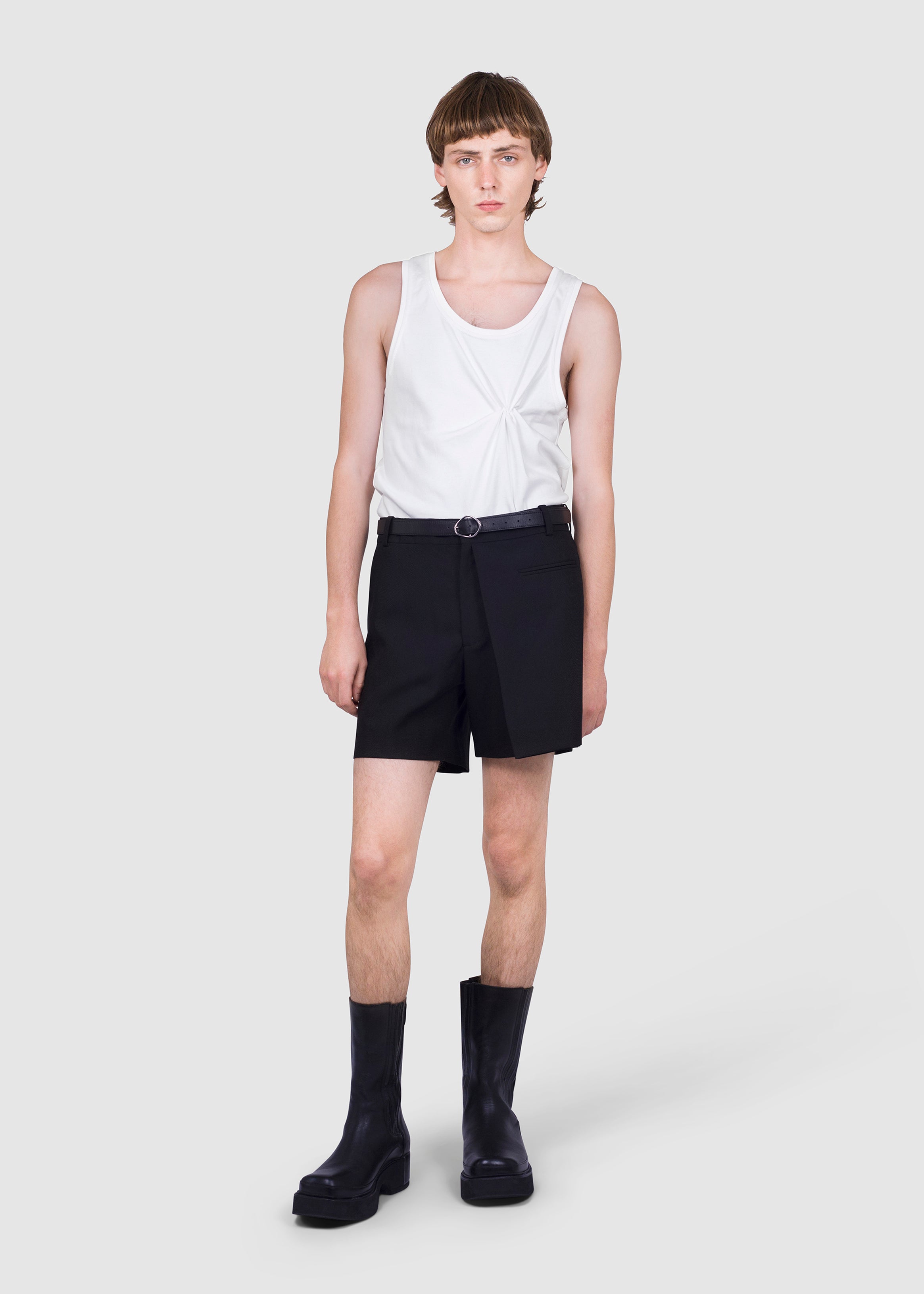 Over fold short shorts