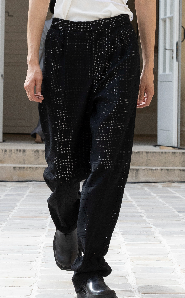 Drilled Trousers Black — Archive