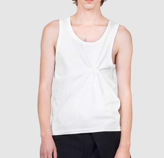 Gathered Tank Top White — Archive