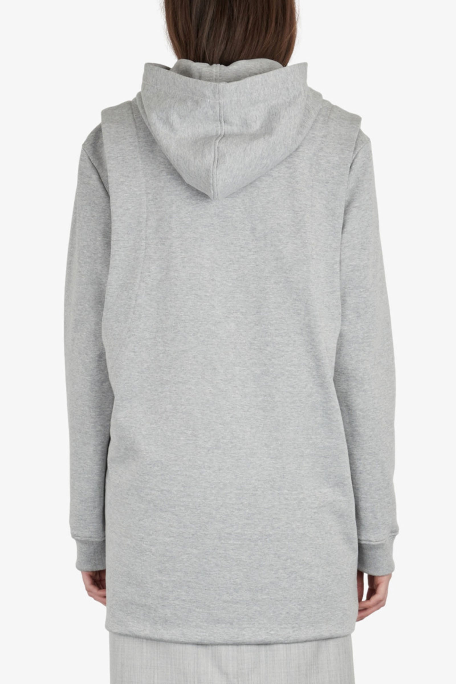 Reversed hem hoodie