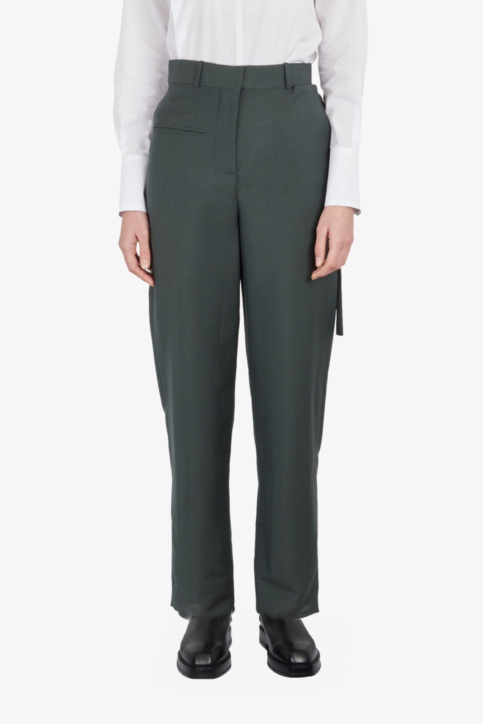 Falling Side Pocket Strap trousers