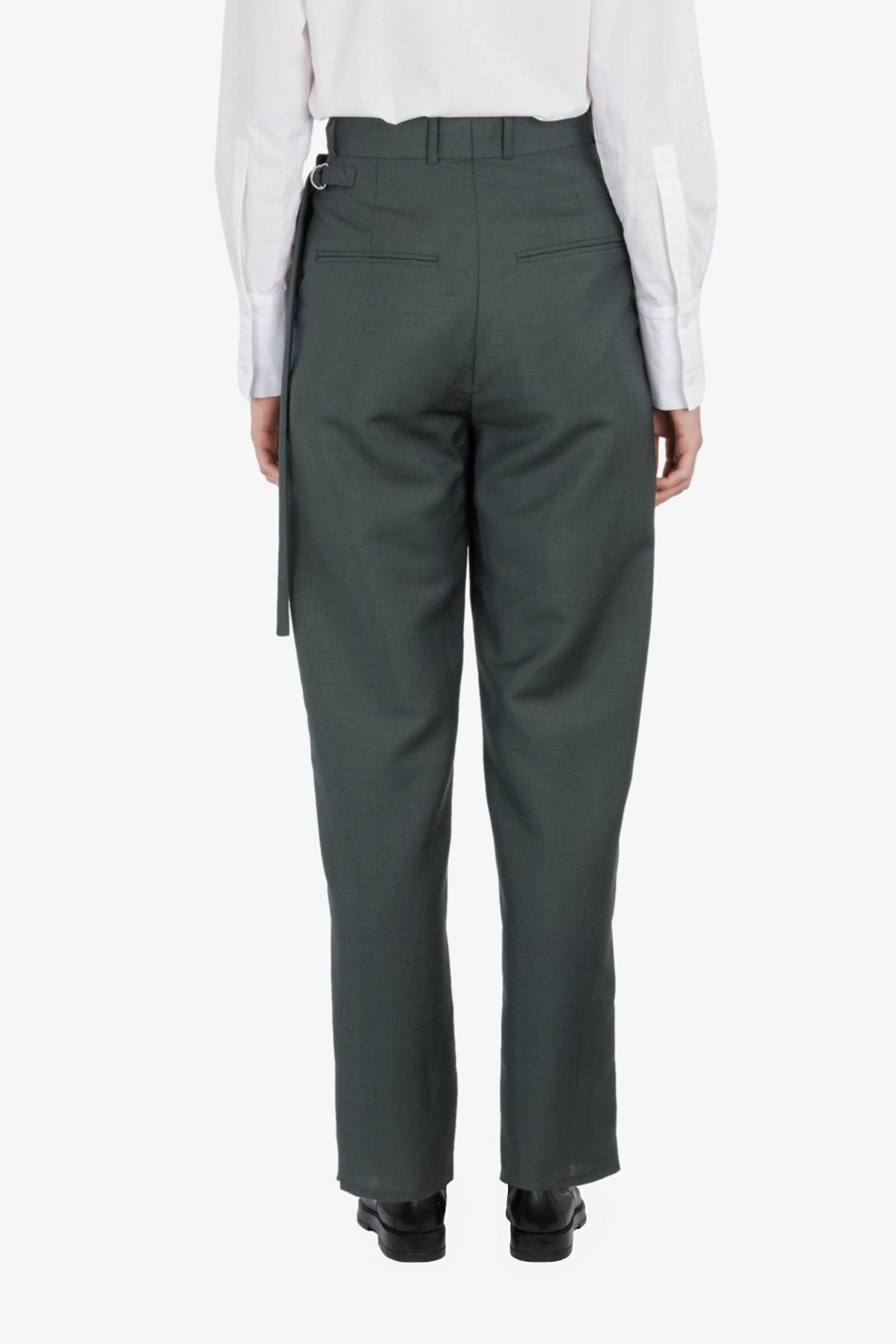 Falling Side Pocket Strap trousers