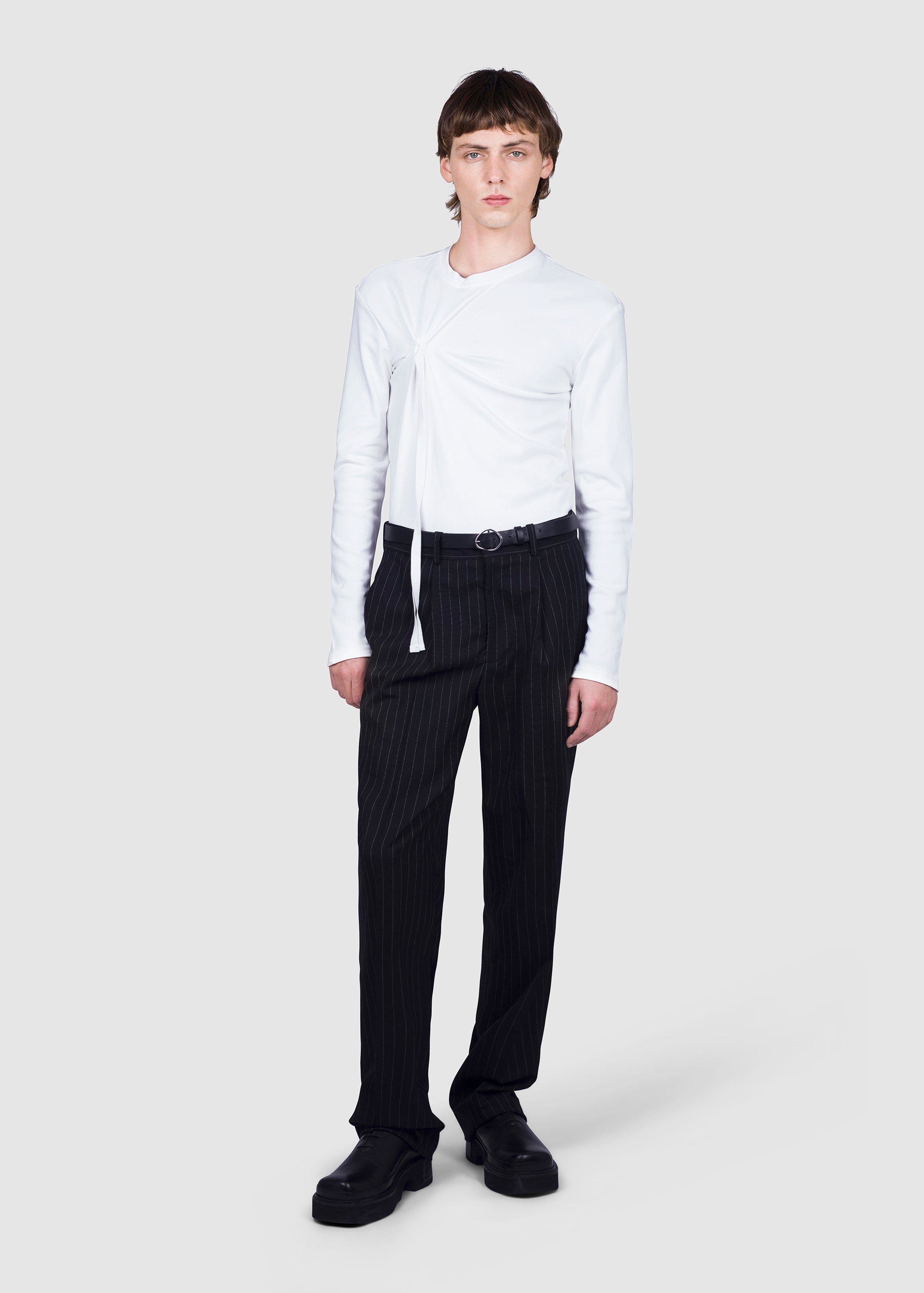 Black Tailored Wool Trousers