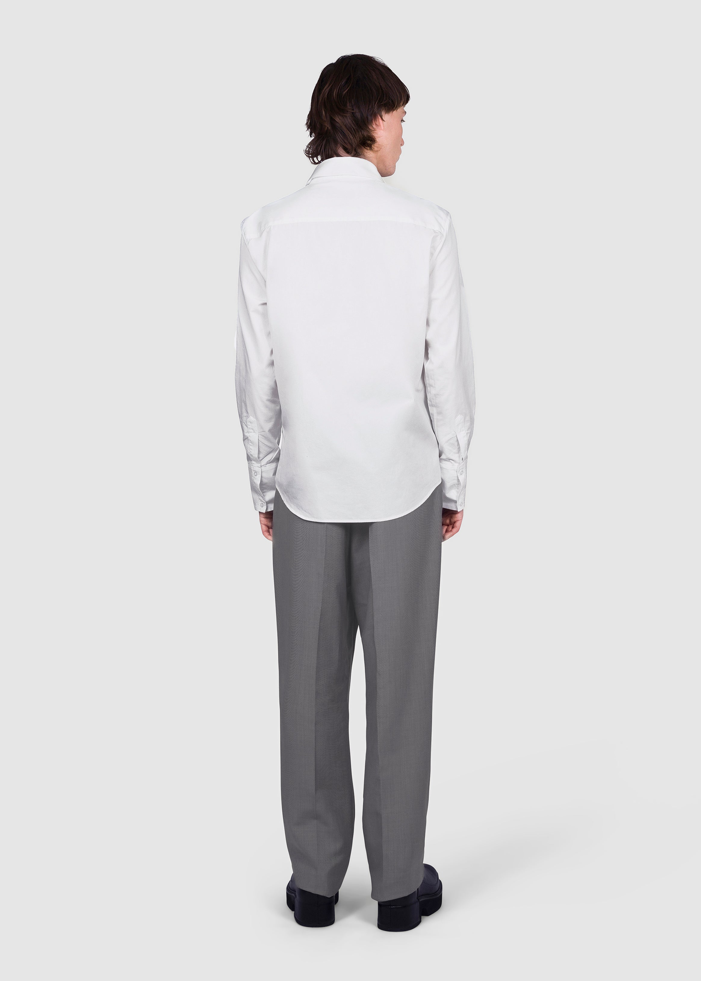 Steven Passaro Classic white shirt, detail view