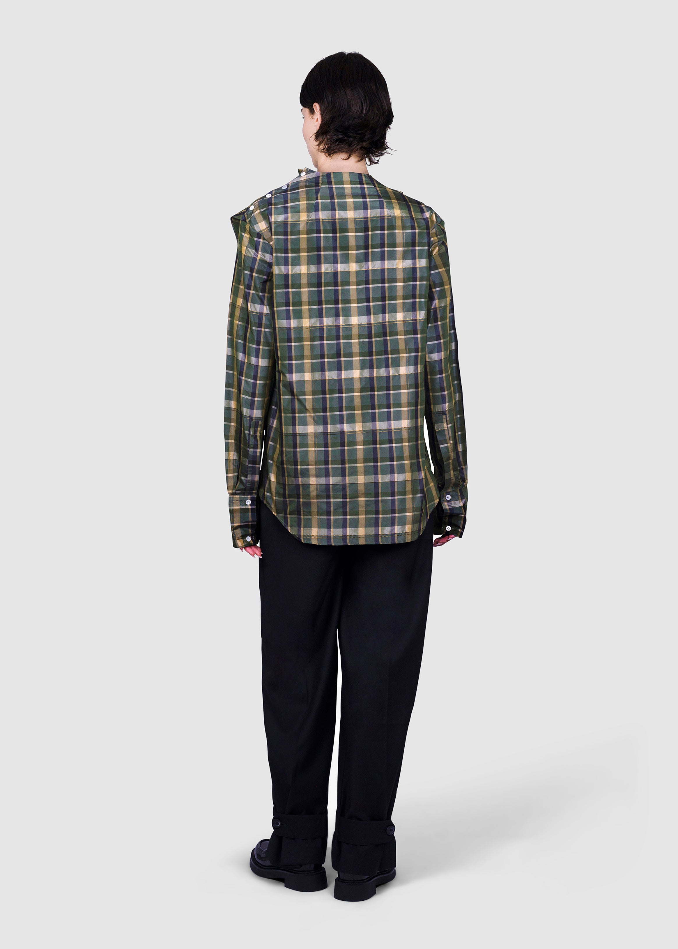 Steven Passaro THE FOLD COLLAR BLOUSE, detail view