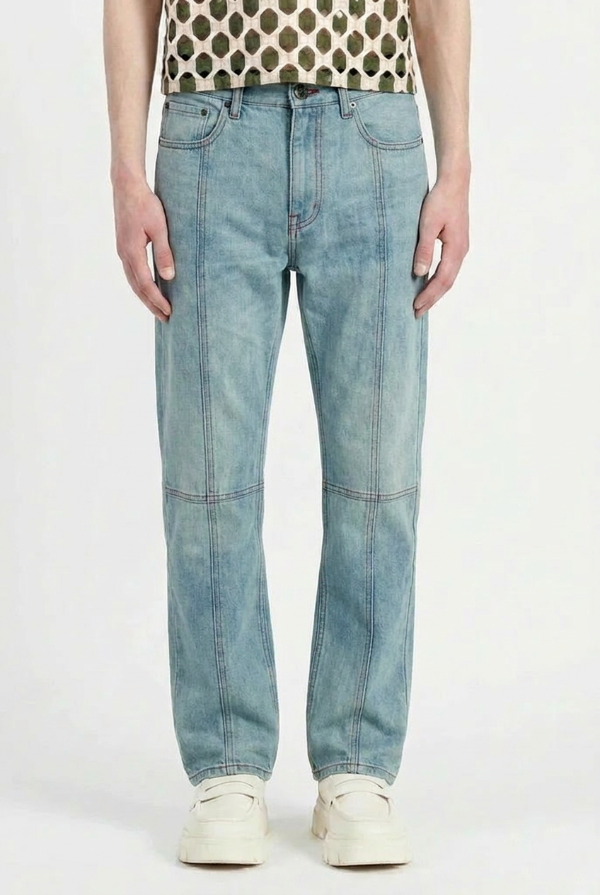 Paneled Jeans Light Wash — Archive