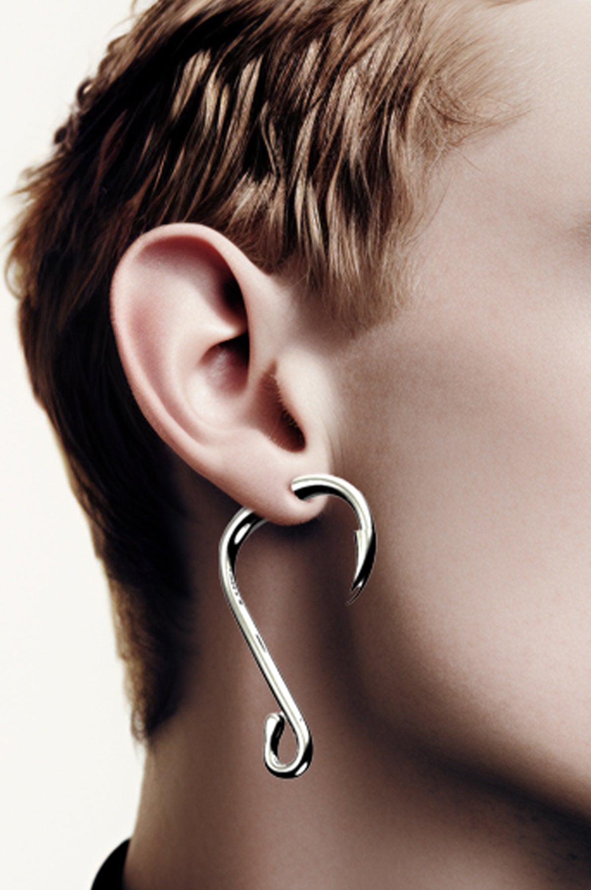 Exclusive -  Hook Earring Silver Rhodium